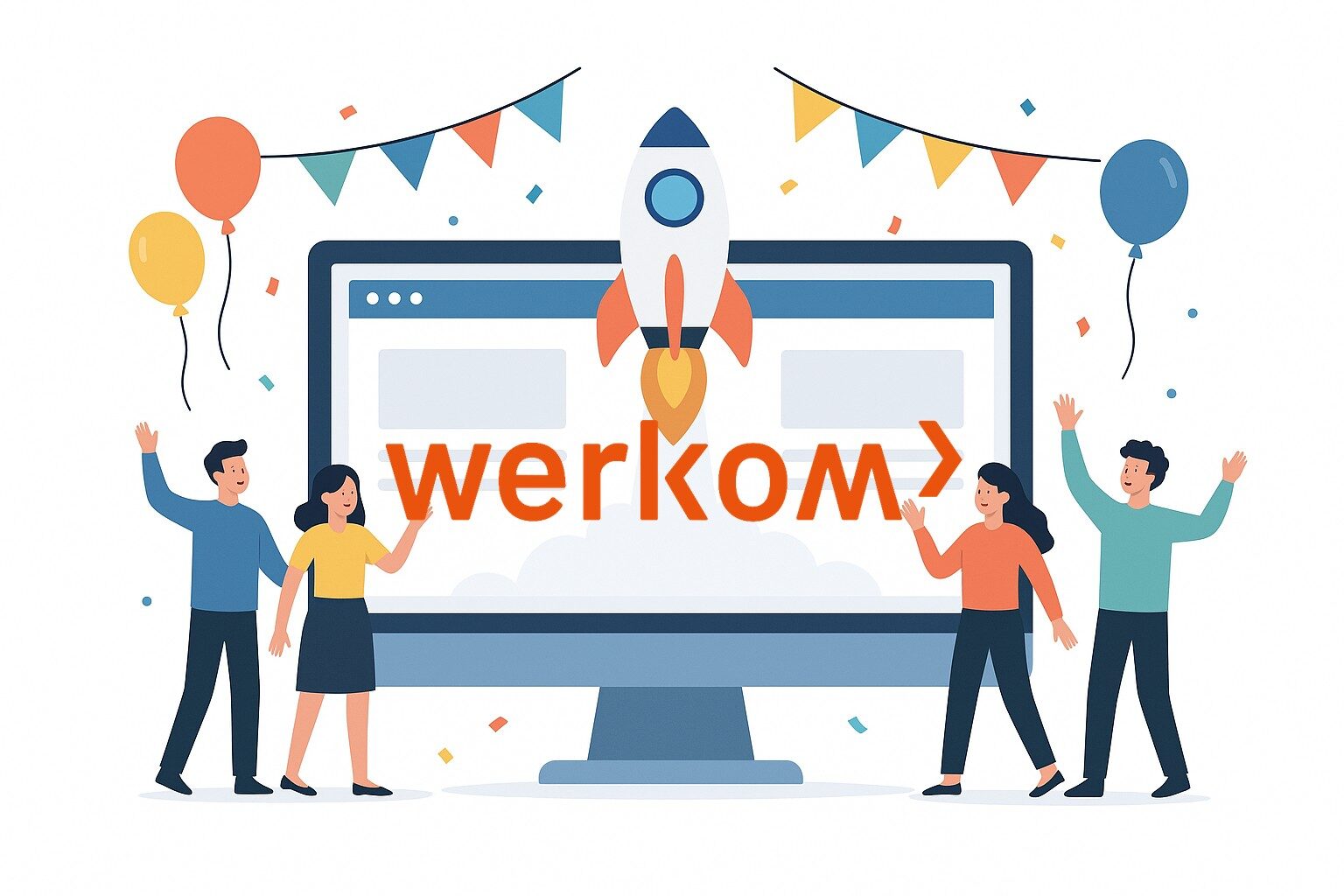 AI-afbeelding met Werkom-logo.