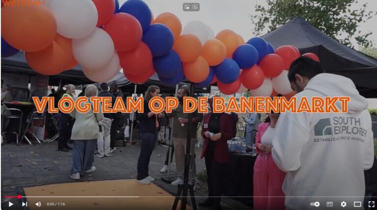 foto: Vlogteam op de banenmarkt