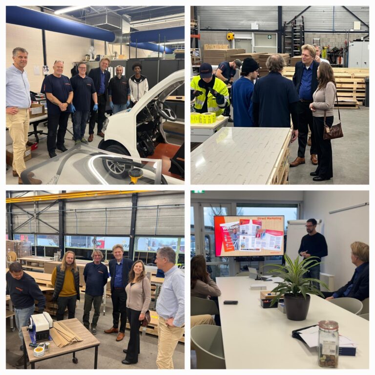 Werkbezoek burgemeester en wethouder Zaanstad aan Werkom